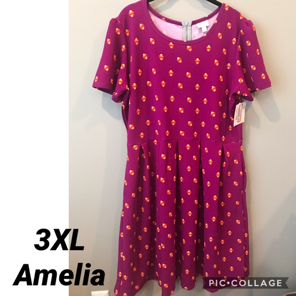 LuLaRoe Dresses & Skirts - 3XL LuLaRoe Amelia dress brand new with tags LuLaRoe Dresses & Skirts - 3XL LuLaRoe Amelia dress brand new with tags